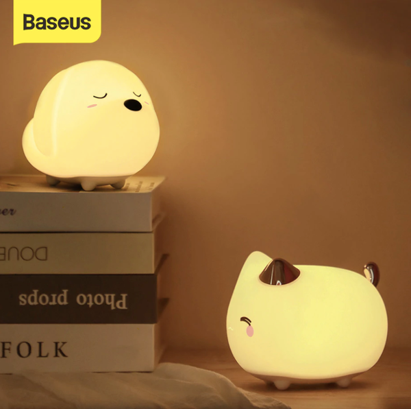 Baseus Rechargeable Night Light Touch Sensor Side Lamps Cat  Styles