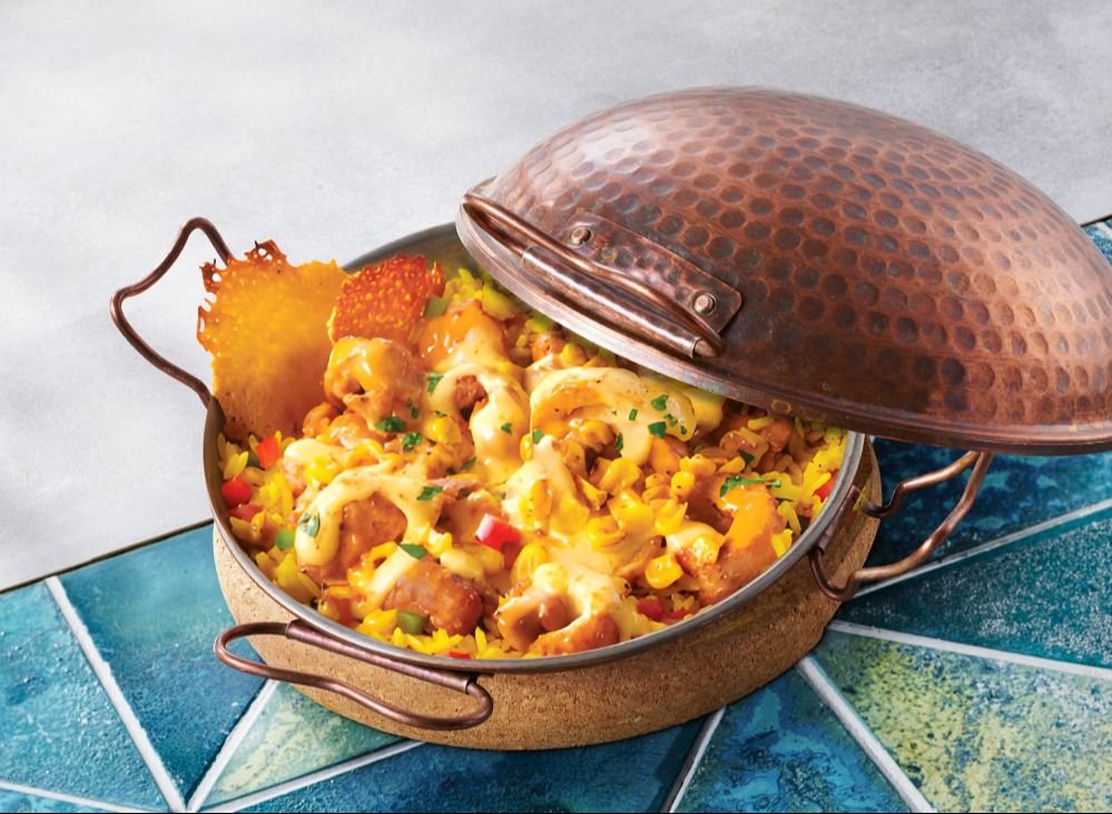 Queijo Corn Chicken Cataplana
