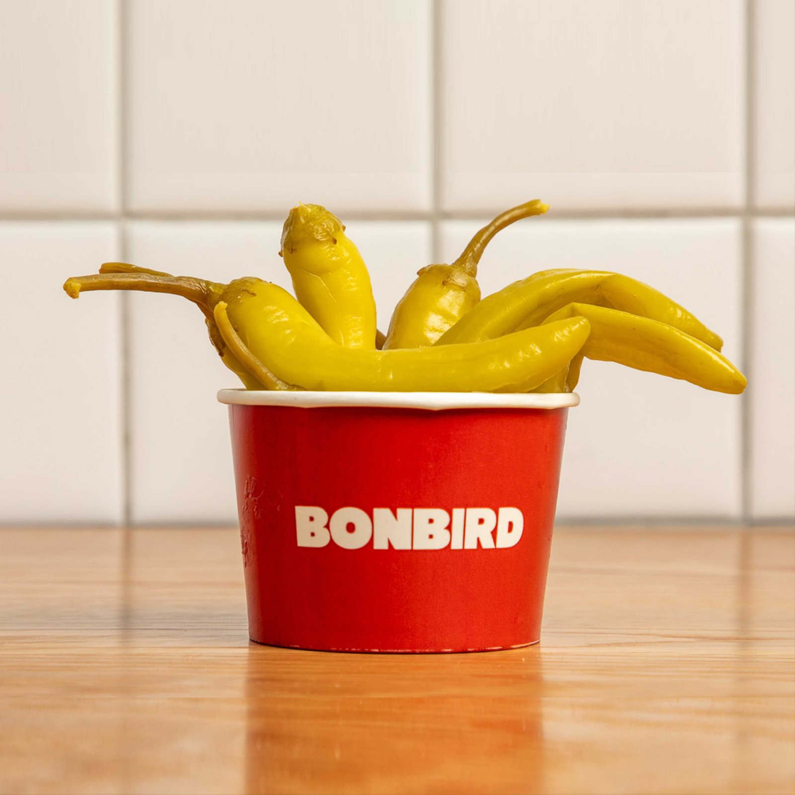 TUB OF DILL PICKLES