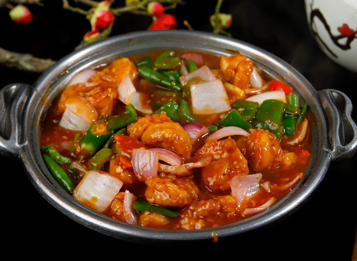Prawns in Hot Garlic Sauce