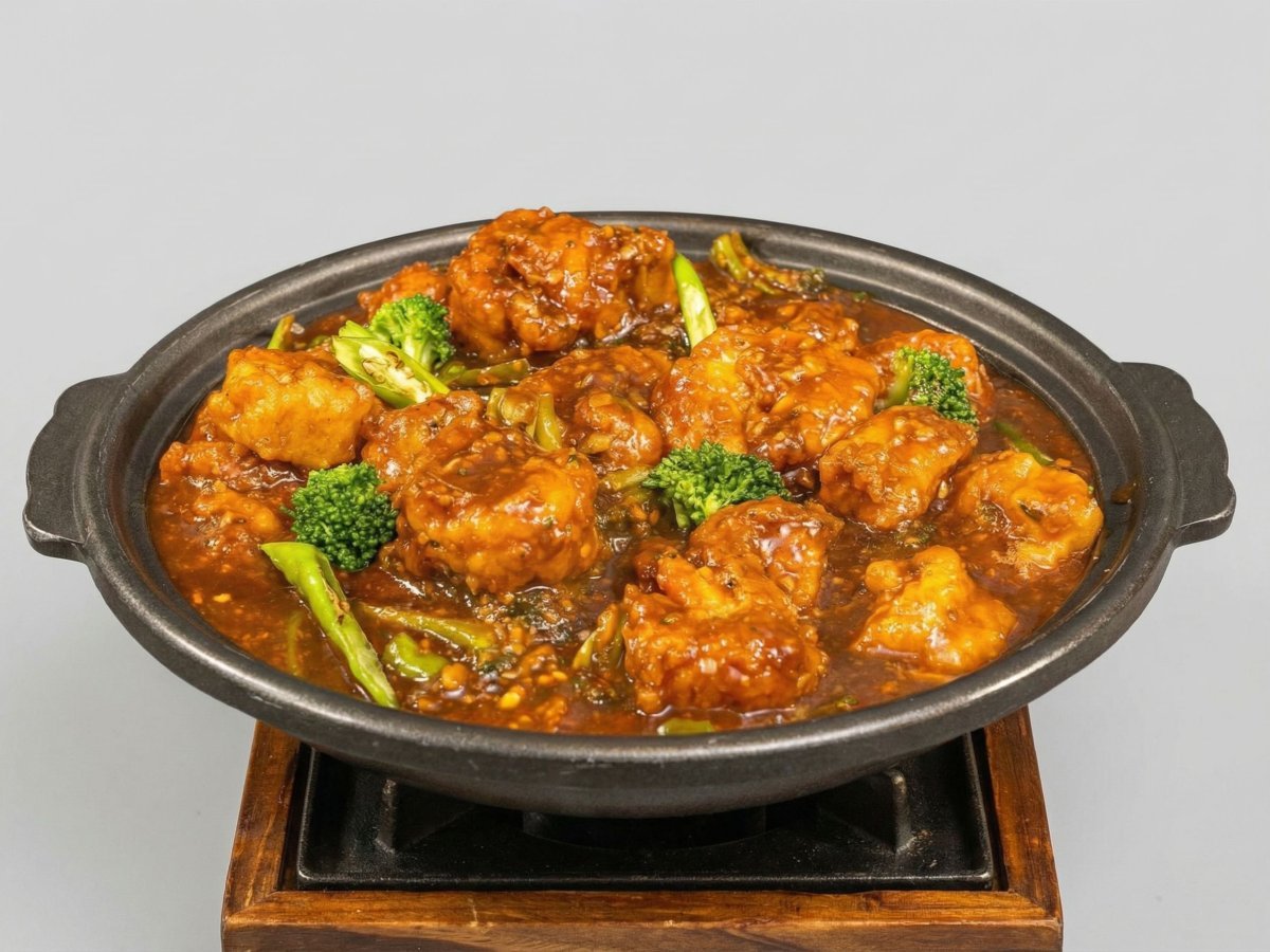 Stir-fried prawns