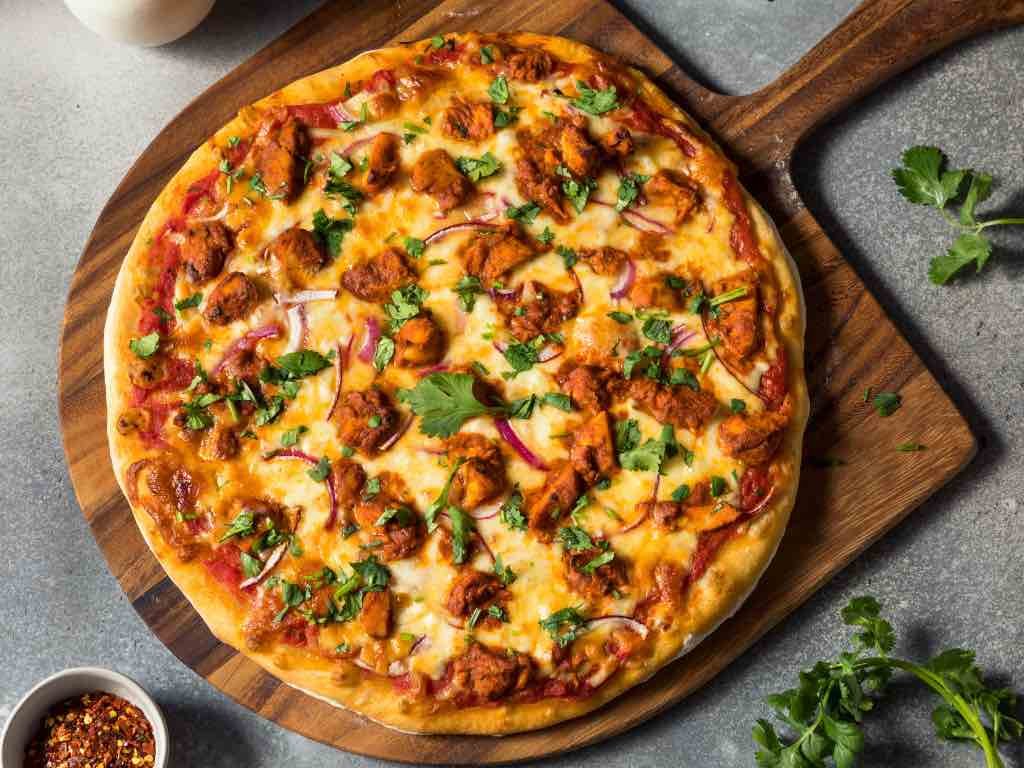 Chicken Tikka BBQ Pizza