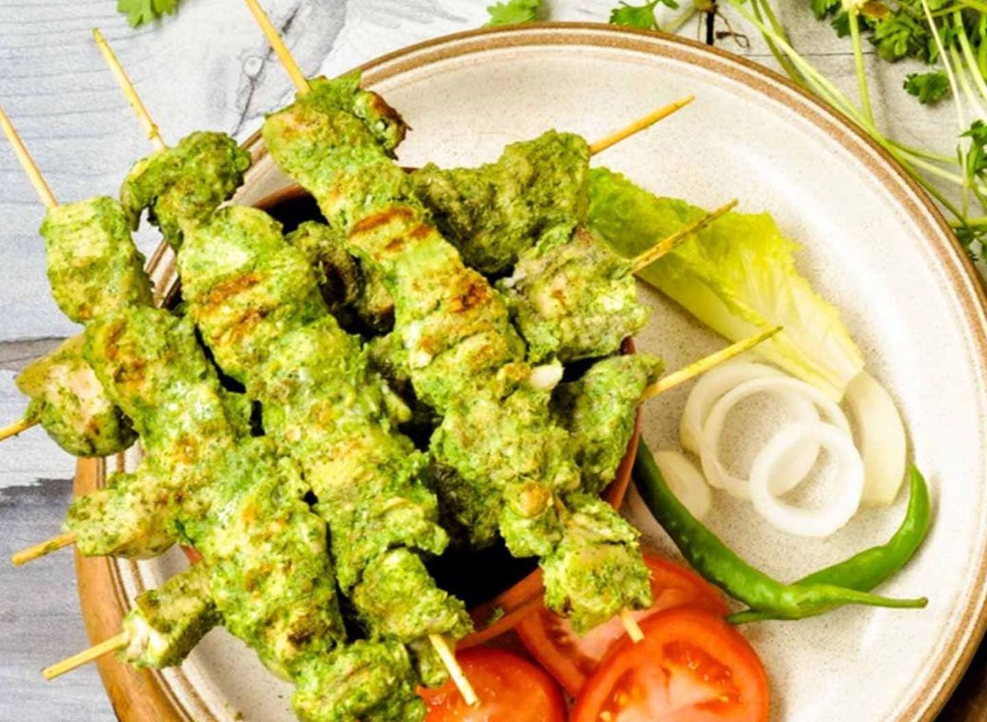 Chicken Green Boti (Boneless)